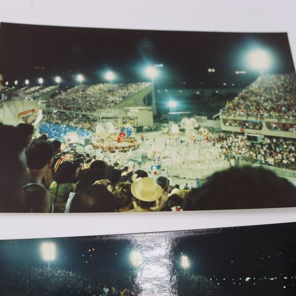 Vintage Photographs Vacation Brazil Flower Festival Crowds Parade Lot of 7 - Picture 7 of 11